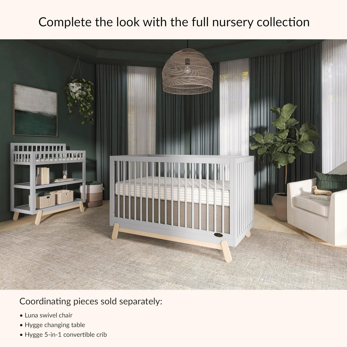 Baby Changing Table with Safety Rails and Storage Shelves F561