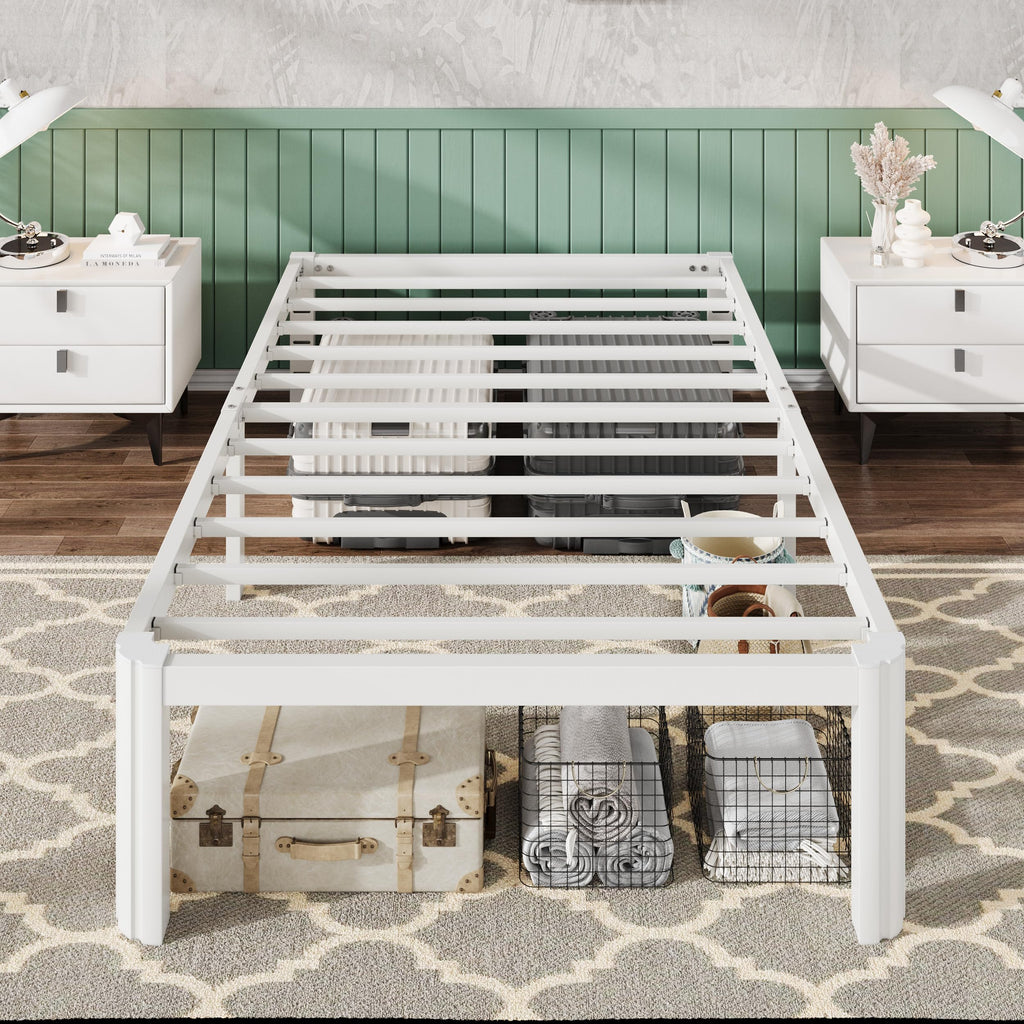 14" Twin Heavy Duty Metal Platform Bed Frame D344639