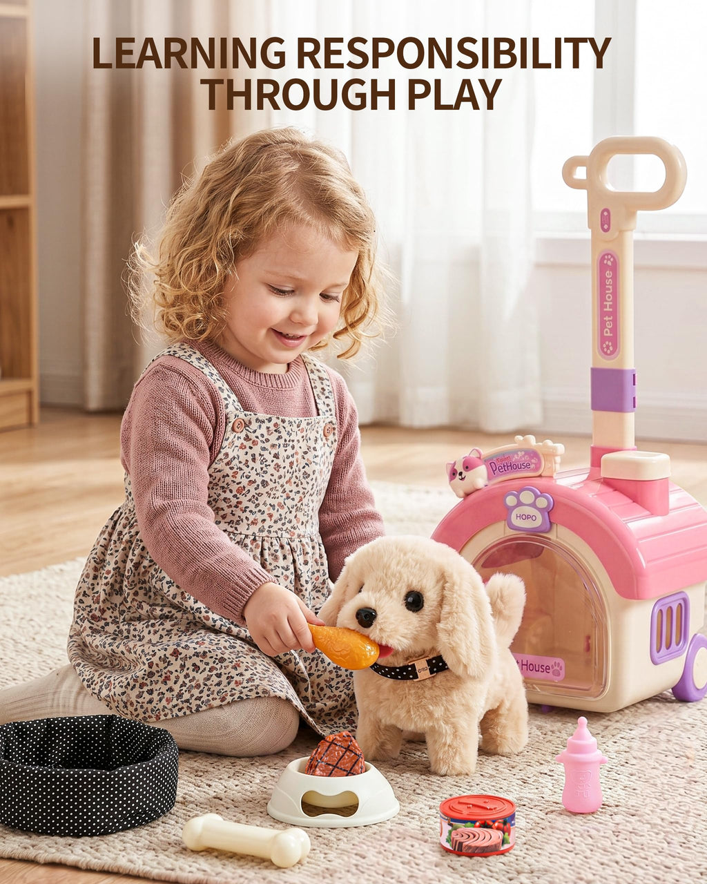 Dog Toy with Portable Puppy Stroller U91119