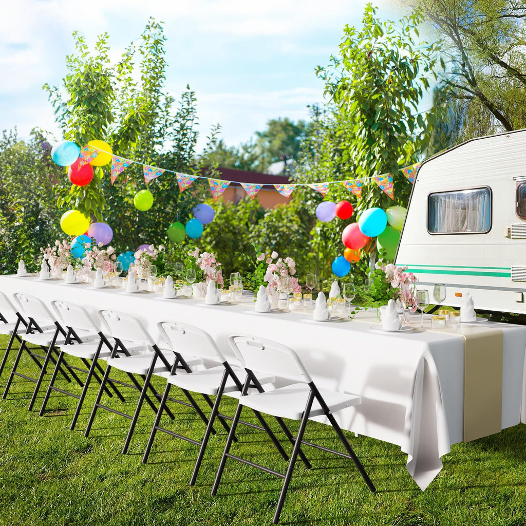 White Plastic Folding Chairs C2922