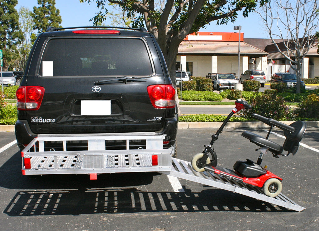 Aluminum Hitch Mount Wheelchair Carrier with Folding Ramp G5480