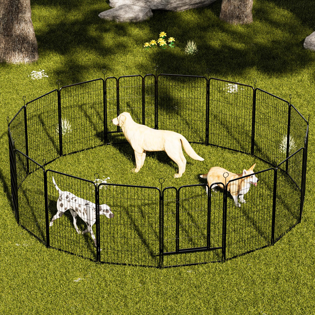 16-Panel Heavy-Duty Metal Dog Playpen Z199